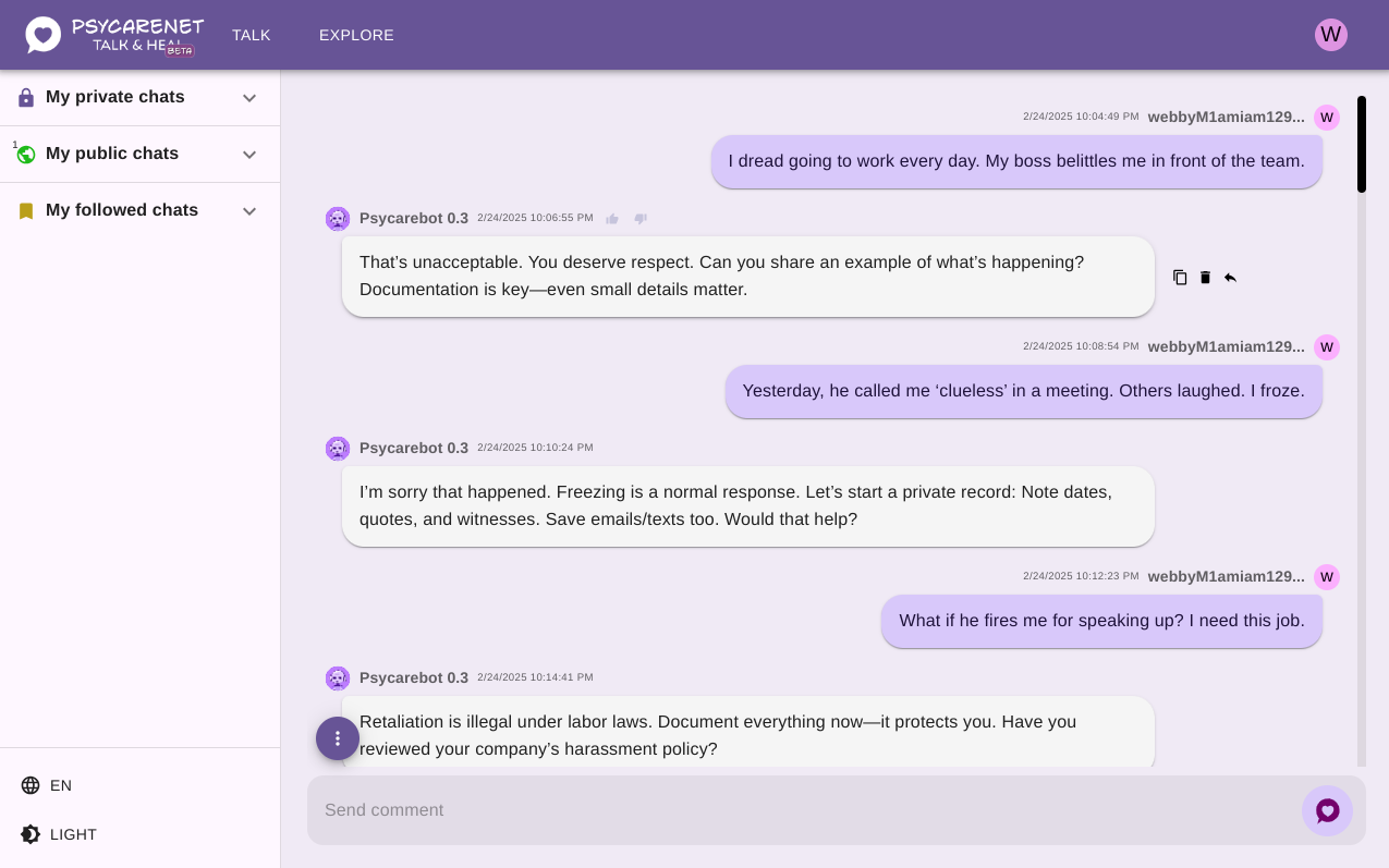 Chat page image